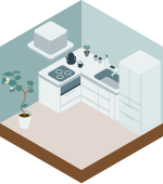 キッチンのイラスト